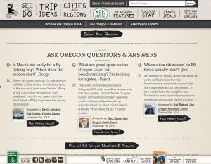 Travel Oregon encourage visitor participation