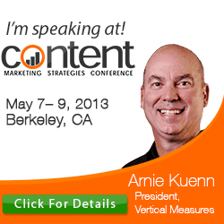 Arnie Kuenn Speaking at the Content Marketing Strategies Conference 2013