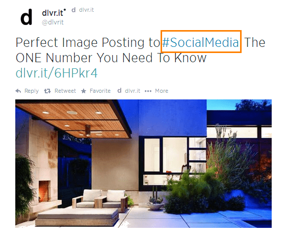 Auto Hashtags Placement Inline Example