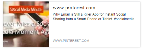 Sharing Pins to Facebook directly from Pinterest